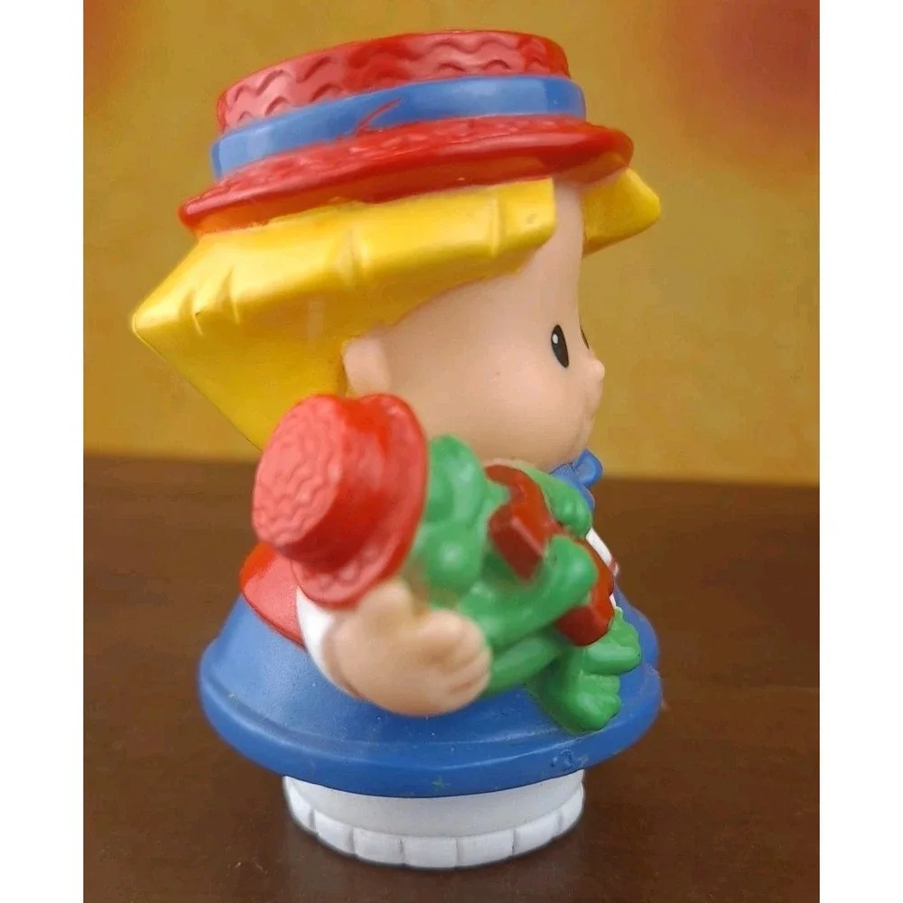 Vtg 2003 Fisher Price Little People Circus Carnival Eddie Ticket With Green Frog